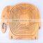 Eco Friendly Naturally Renewable Woven Bamboo Unusual Spiral Cut Fruit Bowl Tray Basket