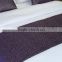 New design purple bed runner for all kinds of hotel