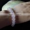 Amazing Rose Crystal Bracelets / Natural Rose Quartz Crystal Bracelets heart shape