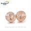 New model silver fashion women round hearted zircon christmas sale popular silver earring 925 silver