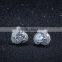 SCI153 heart design wedding earrings with sterling sliver finding