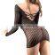 Woman Fashion Long Sleeve Nylon Spandex Dress