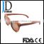 USA FDA registered company export CR39 sun lens wood sunglasses with bamboo box