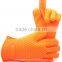 Silicone heat-resistant grilling oven BBQ gloves for cooking / baking