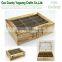 12 bags tea display wood box,pine solid wooden box,tea storage wood box