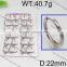 Wholesale Newly round shape sterling silver hoop earring