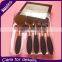 New 5pcs Cosmetics Rose Gold Oval Make Up Brush With Electroplating Handle