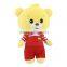 orange super soft cute customized plush bear toys