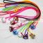 15 Inch Colorful Silicone hand Wrist Neck Lanyards for Mobile Cell Phones, Cameras, USB Flash Drives, Keys, Id Name Card Assorte