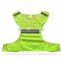 Net Cloth Safety Reflective Vest for Running or Cycling With yellow Reflective Strip