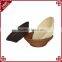 PE rattan handmade woven customized supermarket kitchen storage bread basket