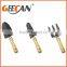 Eco wooden handle garden tool set, toy garden tool sets for kids and chidrend