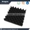 High Density wave panels soundproofing foam black color Acoustical foam