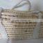 Portable corn husk mose basket for baby carrying