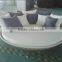 Rattan wicker swing bed