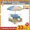 NEW Outdoor Indoor Plastic Kids Group Team Play Folding Table Chair Bench Set Ages 3+