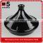 10" black color custom large ceramic tagine