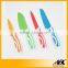2016 NEW DESIGN 4pcs colouful coated kitchen knives