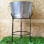 metal party tub large ice bucket with stand