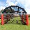 40ft length red black color inflatable batting cage with lower factory price