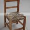 beautiful solid wood chair with ratten weave for children