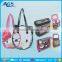 Double zippers rectangular long strip sling bag for girls