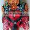Hand Crafted Wooden Mask of Hindu Lord Ganesh Wall Hanging Made In Nepal