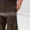 Custom Manufacturer Utility Pockets Strap Drop Crotch 100% Cotton Cord Breathable Functional Brown Men's Cargo Bib Pants