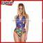 Bottom price realise thong one piece couples swimwear