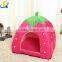Wholesale popular strawberry shaped soft pet dog bed