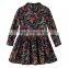 ShiJ Baby Girls Dress Fall Cherry 2~9Y Long Sleeve Kids Clothes