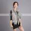 Myfur Women Real Hooded Raccoon And Knitted Rabbit Fur Vest For Lady
