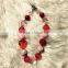 2.14 theme Valentine's day girls clothes Love spring heart outfits red sequins pants with matching necklace and bow set