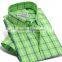 Hot selling fancy plaid design men shirt custom t shirt