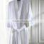 White Cotton Kimono Waffle Bathrobe