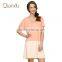 Qianxiu Blue White Short Beautiful Modal Nightgown