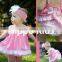 Wholesale christian baby boutique clothes swing dress and ruffled bloomers baby clothing sets