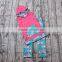 children clothing 2017 flamingo print sleeveless hoodie top match pants little baby clothes toddler girls outfits
