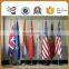 Indoor standing steel flag pole with base
