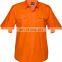 Men's Light Blue PolyCotton Short Sleeve Button Work Shirt