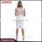2017 New Fashion Customed Sleeveless White Midi Brand Pretty Women Lace Dress