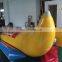 high quality 0.9mm pvc infalatable banana boat ,inflatable water game toy , used giant water banana boat for sale