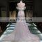 2017 Latest Mermaid Pearls Beading Wedding Dress Fish Style Evening Dress Tiamero 1A776
