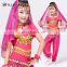 Indian cheap shiny glittery children belly dance training clothes ET-058