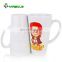 V-shaped 17oz white blank sublimation coated mug wholesale