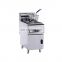 used commercial hot sale computer deep fryer with oil filter cart in hotel