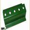 Green painted u shape galvanized perforated post