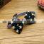 British style pet jewelry multicolor pet bow tie wholesale denim dog collar