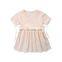 Wholesale baby girl linen clothing ruffles summer princess children clothes girl dresses