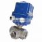 CTF-005 DC control electric valve with metal texture ISO5211 water ball valve